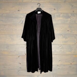 Vintage 1950-1960s Sun-Kissed of California Black Velvet Opera Coat